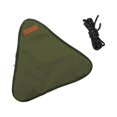 thumbnail image 1 of Folding Triangle Stool Cloth Outdoor Tools Lightweight Stable Lightweight Rope Chairs for Camping Green, 1 of 9