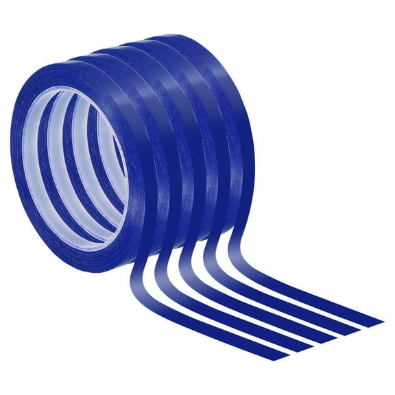 5/16" x 72 Yards Whiteboard Tape, 5 Pack Thin Dry Erase Tape, Blue