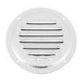 thumbnail image 3 of 5 Inch Round Marine Boat Louvered Ventilation Vent 316 Stainless Steel Venting Panel Cover Silver Tone, 3 of 6