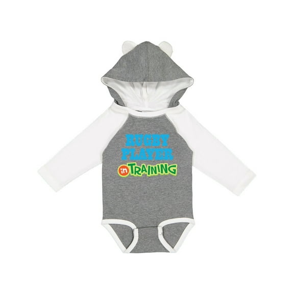 Inktastic Rugby Player in Training Boys or Girls Long Sleeve Baby Bodysuit