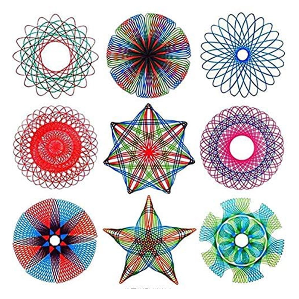 Factory direct sales Heart shape Spiral art drawing toy Spirograph