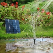 TSV Solar Fountain Water Pump 150L/H, 1.2W Solar Bird Bath Fountain for Outdoor Garden Pool, Pond, Fish Tank