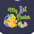 thumbnail image 4 of Inktastic My First Easter Cute Chick and Eggs Boys or Girls Baby Bib, 4 of 4