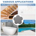 thumbnail image 5 of Uxcell Non Slip Bathtub Stickers, Anti Slip Shower Stickers with Scraper Bathroom Decals Flower Shape Cute Treads Tub Gray, 5 of 5