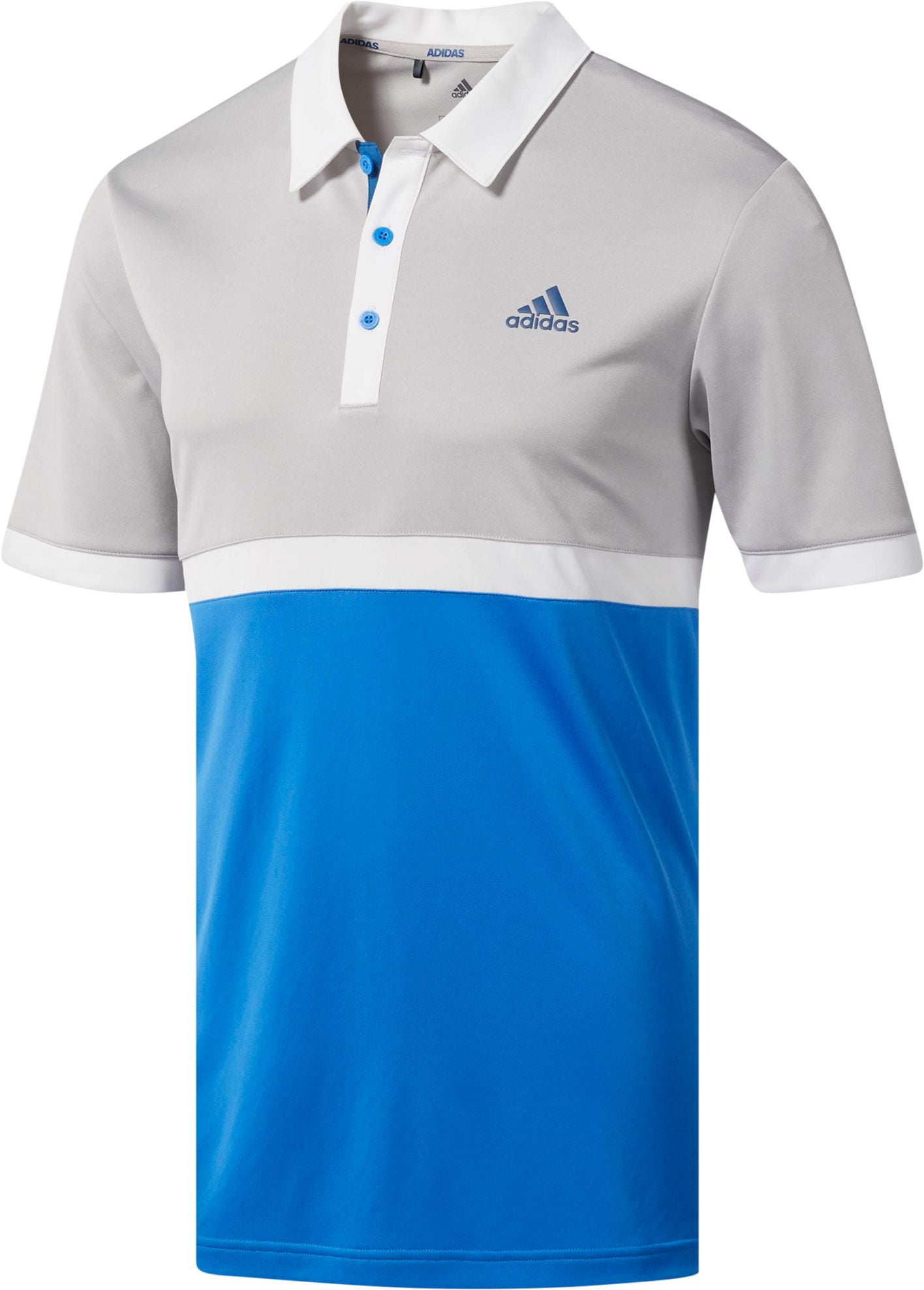 adidas Men's Drive Heather Colorblock Golf Polo - Walmart.com - Walmart.com