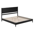 thumbnail image 3 of Pasadena King Solid Wood Low Profile Platform Bed in Black, 3 of 10