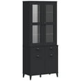 thumbnail image 3 of vidaXL Highboard VIKEN Anthracite Gray 31.5"x15.7"x74.8" Solid Wood Pine, 3 of 25