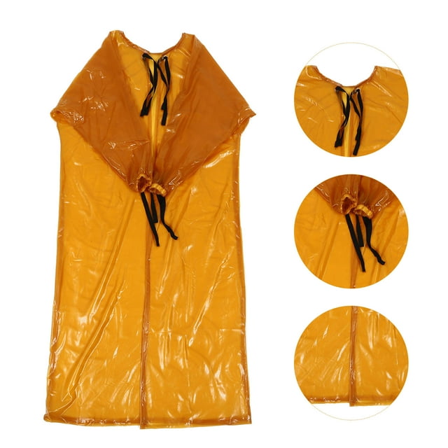 WRITWAA Wear-resistant Splash-proof Overalls PVC Yellow for Stone Factory 1Set