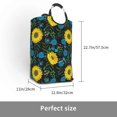 thumbnail image 3 of KLL Sunflowers And Blue Flower Laundry Hamper,Large Canvas Fabric Lightweight Storage Basket Toy Organizer Dirty Clothes Collapsible Waterproof, 3 of 6