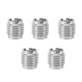 thumbnail image 2 of Thread Knurled Nuts, Rust Proof G3/8 Thread Threaded Inserts Stable Connection  for Beer Tap Handle for Wooden Tap Handle, 2 of 7