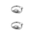 thumbnail image 3 of Jumpingount Metal Opening Ring Cute Animal Decoration Jewellery Hands Holiday Pendant Adjustable Rings Dressing Accessories Bendable 2Conjunto, 3 of 6