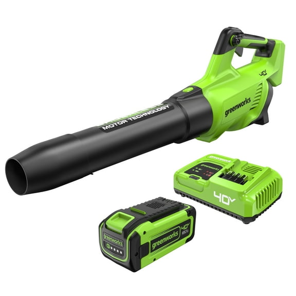 Greenworks 40V Trubrushless™ Axial Blower (160 mph / 700 CFM), 8.0Ah Battery and Charger Included