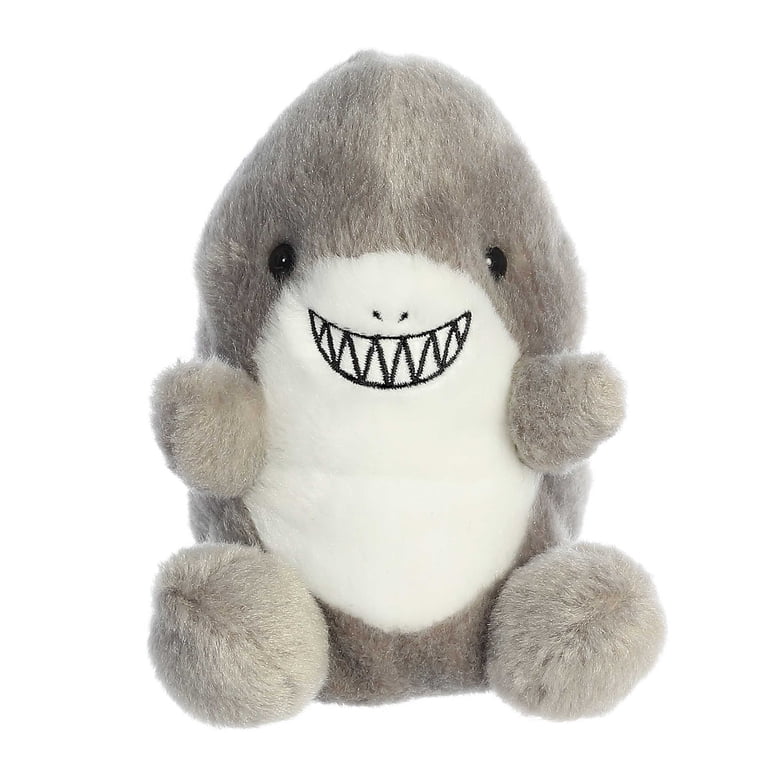 Aurora Palm Pals Chomps Shark Mini Plush, Gray photo 2
