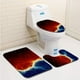 thumbnail image 1 of Juego de alfombras de baño ABPHQTO Fuego hielo Resumen Fractal 3 piezas, 1 of 2