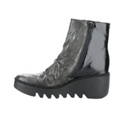 FLY London Baan Leather & Patent Boot, 40, Black