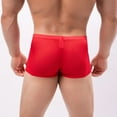 thumbnail image 4 of PEASKJP Mens Athletic Underpants Soft Waistband Stretch Cotton Low Rise Trunks with Open Fly,RD2 M, 4 of 5