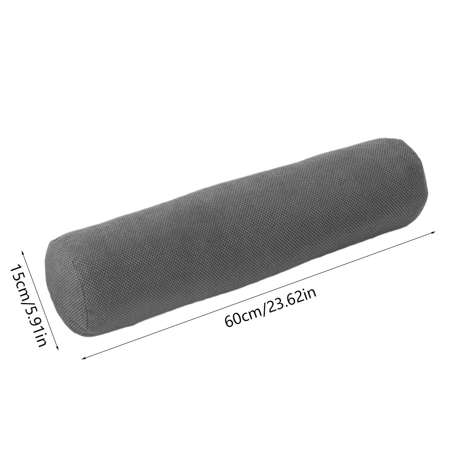 Supportive Round Body Pillow for Adults, 23.6 Inches, Velvet with Pearl Cotton Fill, Ergonomic Design for Side Sleepers, Removable Washable for Easy Care