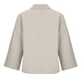 thumbnail image 5 of Black and Friday Deals 50% Off Clear! asdoklhq Plus Size Long Blouses, Women Solid Casual Long Sleeve Pocket V-Neck Button Shirt Tops, 5 of 8