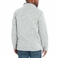 thumbnail image 3 of Orvis Men’s Fleece Lined Quarter Zip Pullover, Heather Gray Medium - NEW, 3 of 4
