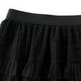 thumbnail image 2 of SWSMCLT Women's Ruffle Tutu Skirt Mesh Skirt Summer Bubble Skirt Pleated Chiffon Cute Aline Fashion Mid Thigh Black X-Small-Large, 2 of 4