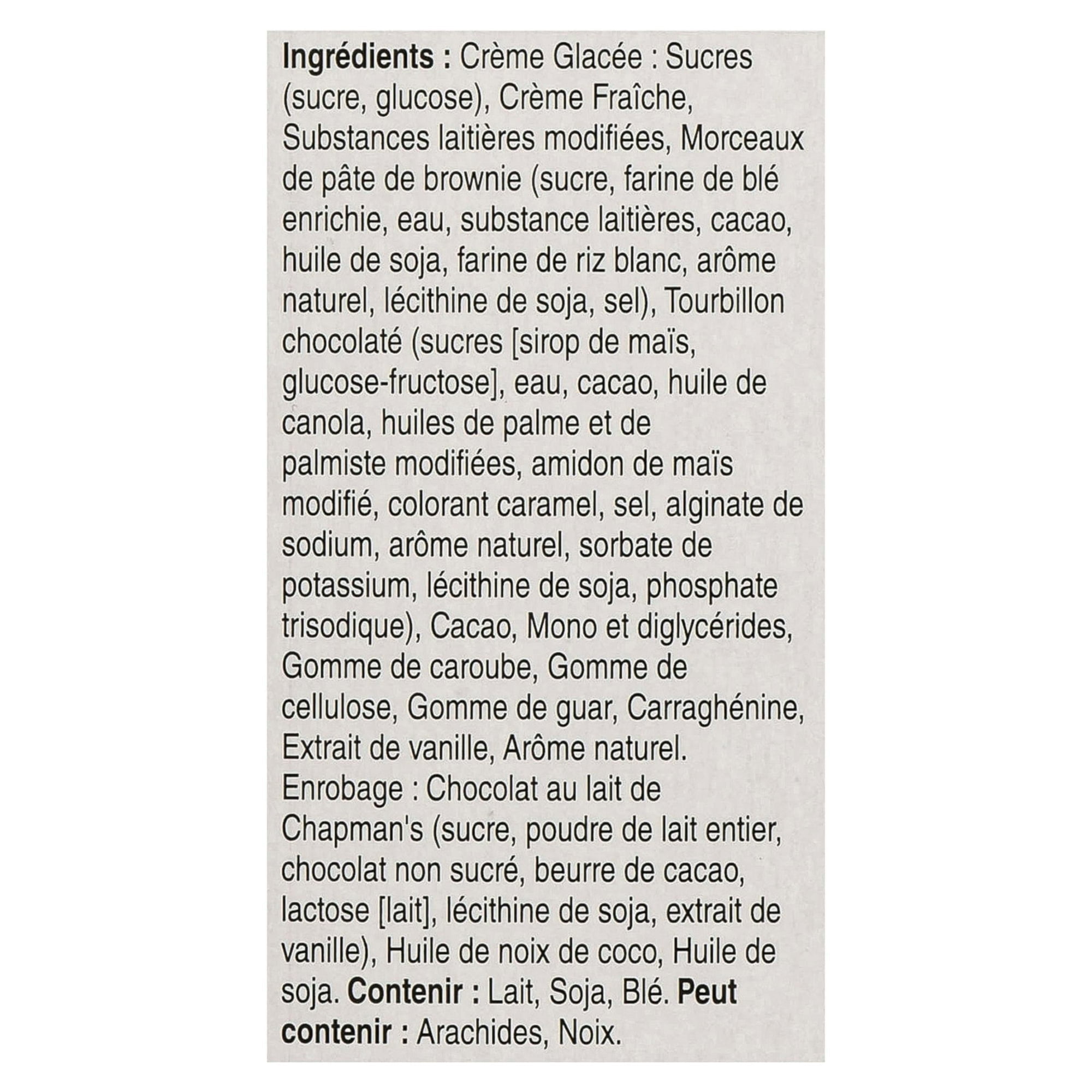 Chapman's Canadian Collection Fudge Brownie Bumpy Ice Cream Bar in a Carton, 8 x 55mL