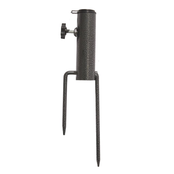 AMMSUN Patio Umbrella Steel Anchor Heavy Duty Ground Auger Base with Forks for Outdoor Lawn