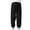 Black, variant on cfhntfmh Girls Boys Sweatpants Corduroy High Elastic Waisted Jogger Pants Childrens Soft Fleece Long Drawstring Trousers