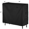 thumbnail image 5 of Amagabeli 4ft Firewood Log Rack Cover Weather Resistant Outdoor Heavy Duty Waterproof 600D Oxford Fabric Fireplace Logs Holder Covering Fire Wood Storage Covers with PVC Backing Black, 5 of 8