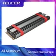 thumbnail image 2 of M.2 SSD Cooler NVME 2280 Solid State Disk Drive Radiator M2 SSD Heatsink with Thermal Pad PS5 Heatsink GRAY, 2 of 6