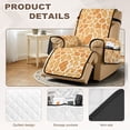 thumbnail image 3 of TSOVTHRID Giraffe Orange Print Recliner Chair Covers with Pocket Single Reclining Slipcover Non-Slip Lazy Boy Recliner Armchair Cover with Elastic Strap Furniture Protector for Pets, 3 of 7