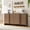Bwown, variant on Papajet 63" Fluted Sideboard Buffet Cabinet with Storage, Modern Credenza with 4 Doors & Adjustable Shelves for Kitchen, Living Room, Natural Oak