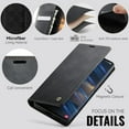 thumbnail image 2 of Funda tipo cartera para Samsung Galaxy S21 Ultra, de piel, con tarjetero, función atril, cierre magnético y bloqueo RFID de TPU a prueba de golpes, compatible con S21 Ultra, 2 of 8