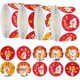 thumbnail image 1 of 4 Rolls Bunny Seal Stickers Round Decals for Envelopes Festival Decorations Cute Rabbit Designs Easy to Apply and Remove, 1 of 4