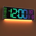 thumbnail image 1 of Reloj de pared JALL 16, tamaño grande, digital, con temporizador LED de cuenta regresiva, 1 of 9
