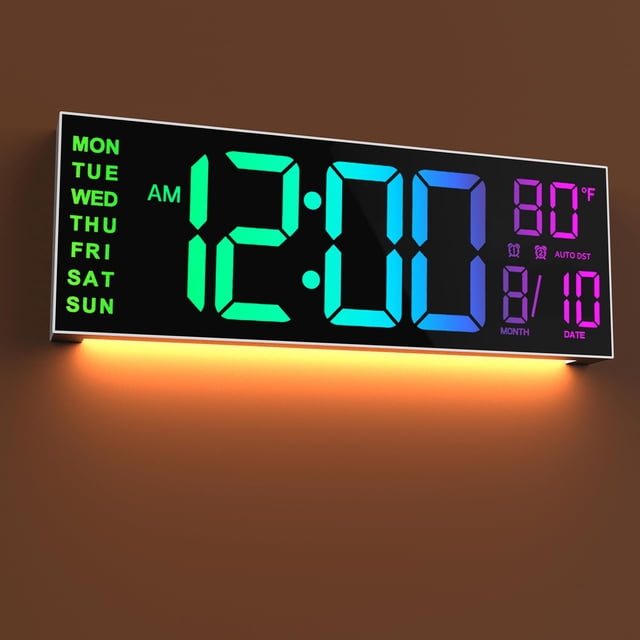 Reloj de pared JALL 16, tamaño grande, digital, con temporizador LED de cuenta regresiva