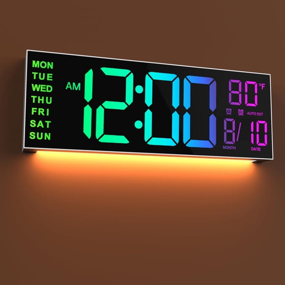 Reloj de pared JALL 16, tamaño grande, digital, con temporizador LED de cuenta regresiva