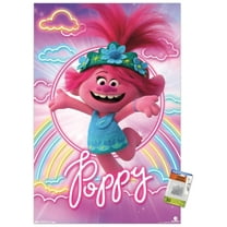 Trolls: World Tour - Poppy Wall Poster with Push Pins, 22.375" x 34"