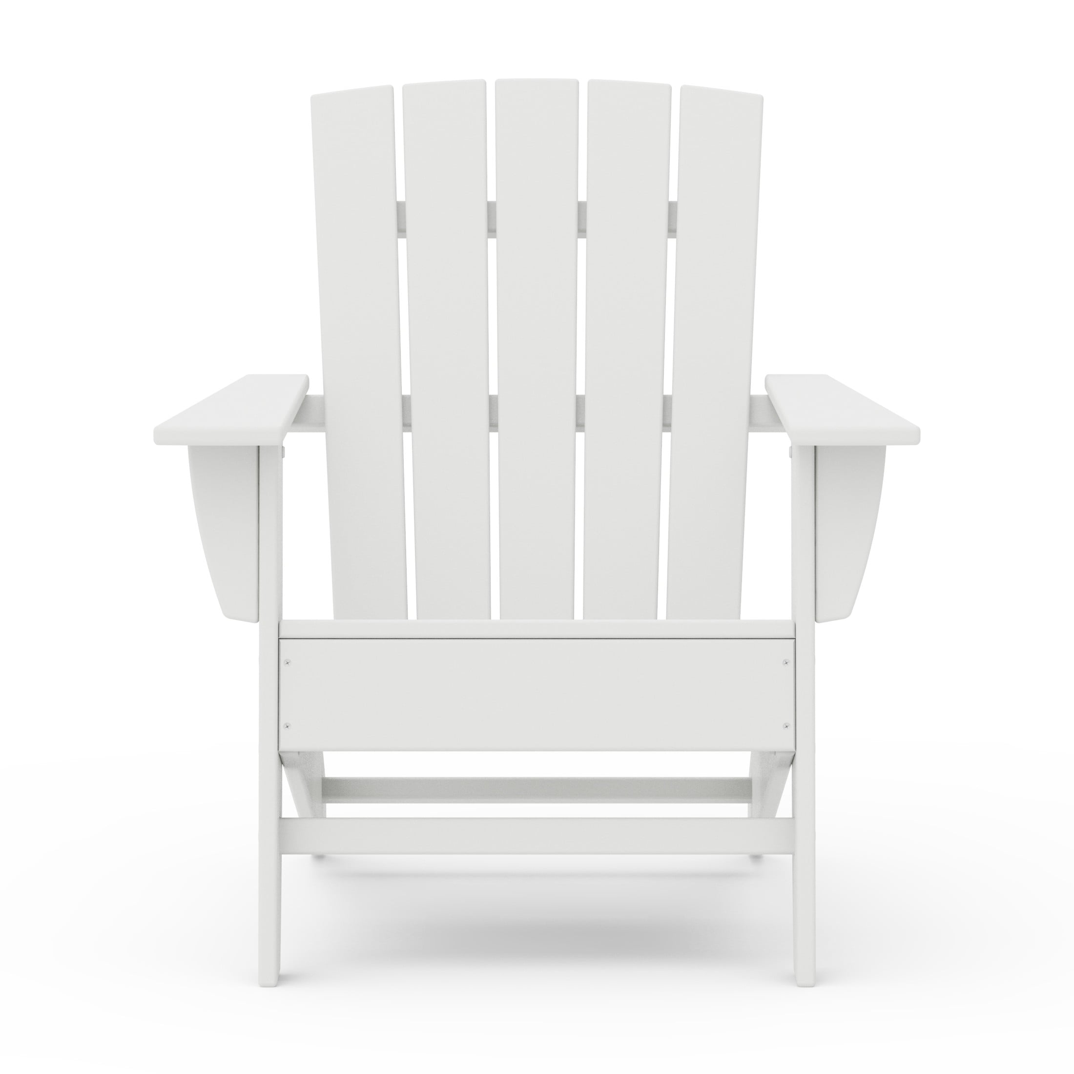 Better Homes & Gardens by POLYWOOD Southlake Outdoor Modern Adirondack Chair, All-Weather HDPE, Patio Seat, White