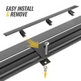 thumbnail image 3 of AA-Racks Aluminum 69" Wind Deflector Van Rack Accessory for Model AX302 Series Black, 3 of 6