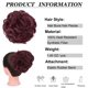 thumbnail image 3 of Qlenkay Gorra de béisbol con extensiones de cabello 14 pulgadas ondulado rizado Bob peinado peluca ajustable sombrero adjunto postizo sintético para mujer marrón medio, 3 of 5