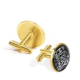 thumbnail image 3 of Christmas Elegant Stainless Steel Cufflinks Set for Formal Attire - for Business Meetings and Weddings, 3 of 6