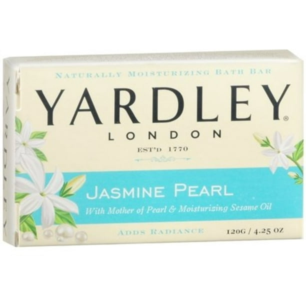 Yardley London Jasmine Pearl Bar Soap, 4.25 oz (Pack of 2) Walmart