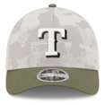 thumbnail image 2 of Men's New Era Light Beige/Olive Texas Rangers 2025 Armed Forces Day 9FORTY M-Crown A-Frame Adjustable Hat, 2 of 5