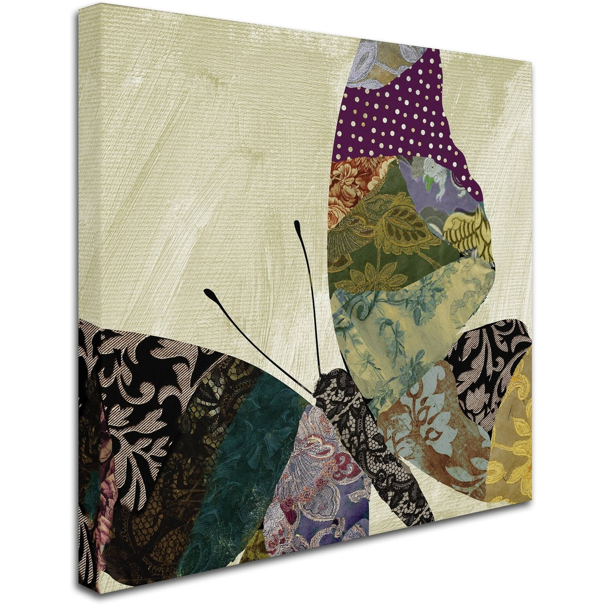 Trademark Fine Art "Butterfly Brocade I" Canvas Art by Color Bakery