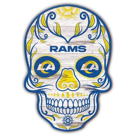 Los Angeles Rams 12 Sugar Skull Sign