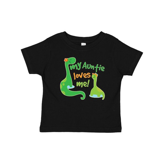 Inktastic My Auntie Loves Me Dinosaur Boys Baby T-Shirt