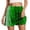 1-Green, variant on St. Patrick's Day Pattern Printing Mini Skorts for Running Yoga and Fitness Comfortable Stretch High Waist Workout Skirts with Built in Shorts 18-Purple XL