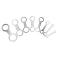 thumbnail image 1 of 8 Pcs Assroted Stainless Steel Sax Woodwind Instrument Leather Pads Repair Tools, 1 of 8