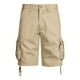 thumbnail image 1 of Pantalones para Hombre con Bolsillos Y Cintura Elástica, Botón Casual Clásico, Pantalones Cortos de Carga de Verano para Hombres, 1 of 8