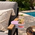 thumbnail image 3 of Clip On Drink Holder for Family, Set of 2 or 3, Beach Chair Cup Clamp for Couple, Poolside Beverage Caddy (All), 3 of 6